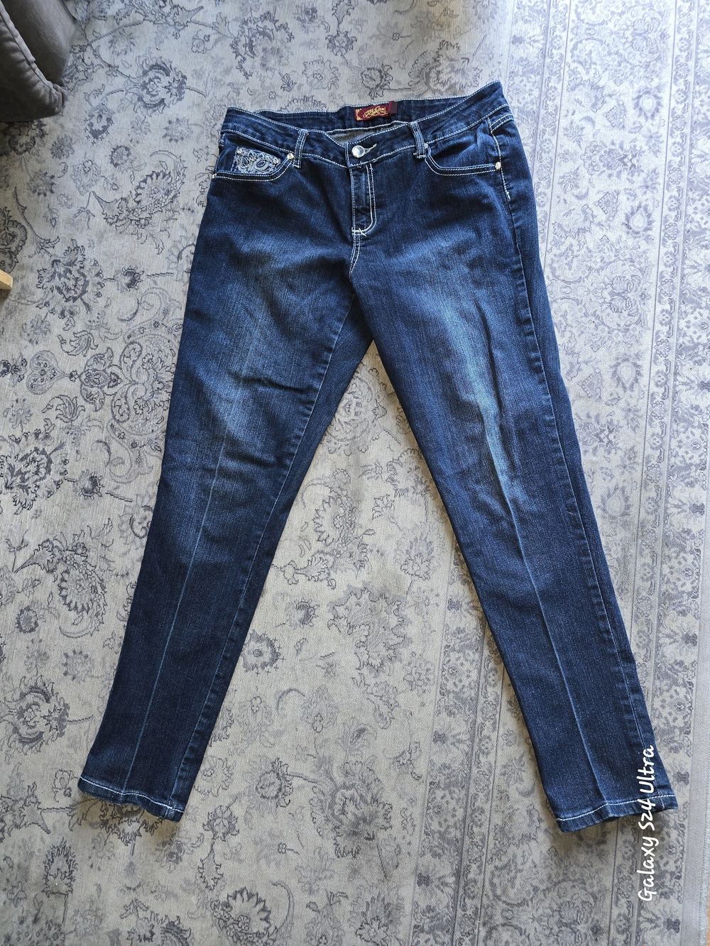 Dark Blue Women’s Slim Jeans - One Love Size 10